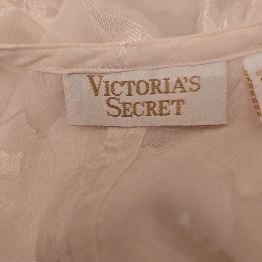 Vintage Victoria's Secret Gold Label Women's Pajama Set Cream Size M